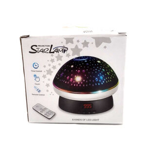 New Projector Creative Mushroom Starry Sky Projection Ambient Light Pink - Misc